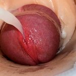Camera deep inside tight pussy captures huge cum explosion