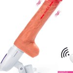 LoveGod Stotende Dildo Vibrator: Multi-Functioneel Genot Met 8 Standen en Realistisch Design