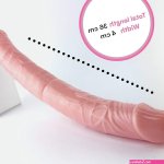 Double Dildo XXL: Giant Dildo Pink Dildo Double Dildo for Women Long Dildo Big Dildo Women Lesbian Sex Toys Realistic Dildo Large Double Dildo XXL Big Dildo Realistic Dildo FOPS D15-2 :