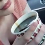 she drink coffee with sperm of black guy blowjob video