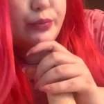 Dildo sucking skills lot of saliva handjob