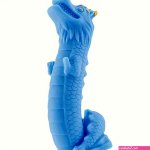 8.82in Blue Dragon Silicone Dildo Realistic Textured Adult Toy For Cli