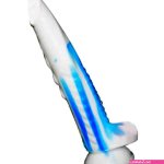 Blue White Dragon Dildo