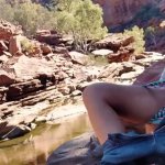 Riding my boyfriend while out on a hike. Public outdoor sex in nature. 00:29