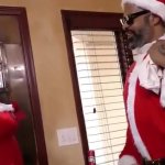 Kinky black Santa fucking a submissive white girl
