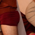 Persistent Perverse Guy krijgt kontjob en lapdance van Naughty Latina in sexy jurk