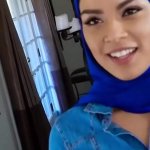 Hot muslim girl threesome banged by movers