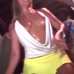 Micro Mini Skirt And No Panties In The Club