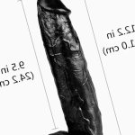 Huge Black 12 Inch Thick Realistic Suction Cup Waterproof Dildo