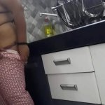 Maid fucked in the kitchen