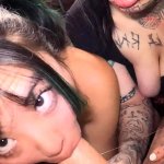 POV Double Blowjob 2 amateur girls sucking my dick to orgasm