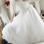 Stockings-clad blonde bride fucking the groom with her girlfriend