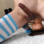 SISSYGASM orgasms Riding Dildo And Cumming. big dildo for Shemale