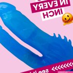 Shop The Best Vibrating Double Penetration Jelly Dildos