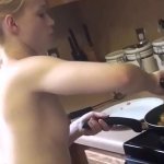Naked Flat Chested 19yo Emi Clear Filmed Cooking By Her Best Friend!