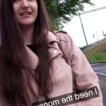 College girl got picked up and fucked for money under the public bridge