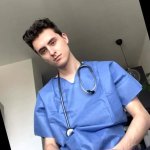 Young hot doctor masturbates