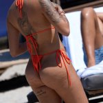 Malu Trevejo In Orange Bikini