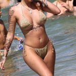 Malu Trevejo in Bikini at the Beach