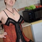 Im cooking for you. Nudist kitchen. Mila naturist.
