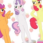 Post 2767541: AppleBloom CutieMarkCrusaders FriendshipisMagic MyLittlePony Scootaloo SweetieBelle Tolpain