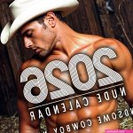 2026 Male Nude Calendar Handsome Naked Cowboys in Full Frontal Nudity