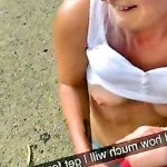 Sexy Blondie Public Blowjob