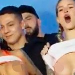 Big-boobed OnlyFans stars flash breasts in tag-team cage fight sending fans wild