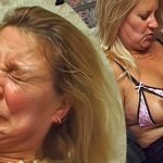 Huge squirting cumshot over a British wife