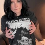 Anal Hard Fuck with Black Metal Beauty in Stockings and Facial POV