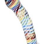 Jane glazen dildo met regenboogkleurtjes