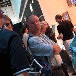 Blowjob in the public place by slutty brunette with big boobs