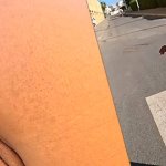 Riskante buttplug openbare uitdaging in de auto