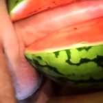 Fruit Fuck And Self Swallow