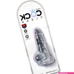 Buy the King Cock Clear 4 inch Realistic Dildo with Balls Suction Cup strap-on