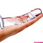 7 Curved Realistic Glass Dildo with Veins