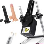 Sex Machine for Women and MenPremium Thrusting Dildo Machine with 3 AttachmentsAdjustable Sex Machine with Quick Air ConnectorMetal Love Machine with Dildo Attachments Adult Sex Toys