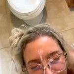 Morning blowjob in bathroom