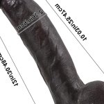 Pascal Extra Lange Realistische Zwarte Dildo