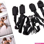 Buy Couples Sex Role Play King Bed Full Whip Restrain Cuffs Set USA Online in India
