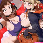 Sexy With Himiko Toga And Ochako Uraraka By Shexyo