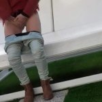 CAUGHT MASTURBATING IN THE GARDEN