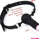 Adult Games Strapon Dildo Head Strap On Sex Toys For Couples Silicone Dildos Bandage Realistic Penis Mouth Gag Y0408 Van 7895