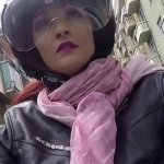Anal riding on the motorbike