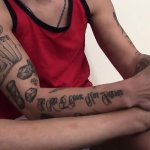 Tattooed Foot Fetish Jock Strokes His Thick Dick And Cums