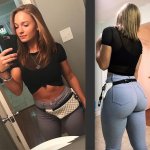 Thick in jeans Porn Pic