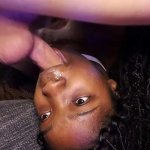 Black Ebony Throat Fucking Day 228 Upside down face fuck