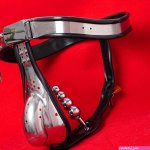Male Stainless Steel Chastity Belt Cock Cage Anal Beads Butt Plug Penis Bondage