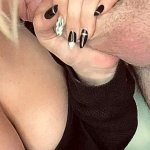 BIG SLOPPY BLOWJOB CUM ON MY FACE AND MY BIG TITS