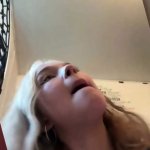 Tiny Blonde Masturbating In Public